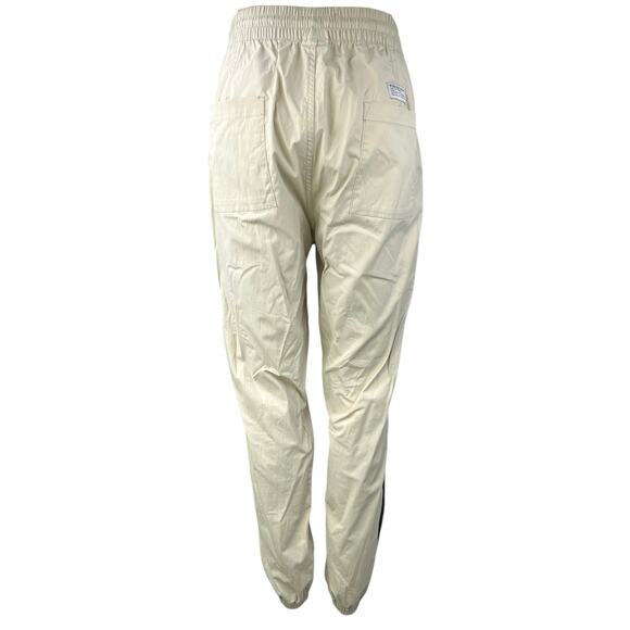 Publish Brand Cream Elastic Waist Pull On Parachute Windbreaker Jogger Pants L - Picture 4 of 7